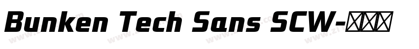 Bunken Tech Sans SCW字体转换 Bunken Tech Sans SCW字体转换